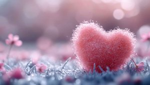 Pink Heart Flowers Wallpaper for Desktop Background and Mobile Use
