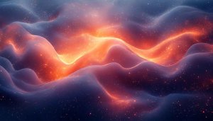 Fiery Galaxy Night Sky Abstract Art Wallpaper 4K Background
