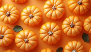 Mini Pumpkins Wallpaper for Autumn Season Desktop Background 4K