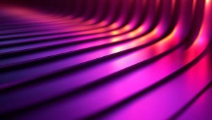 Abstract Curved Lines Mobile Wallpaper in Pink and Purple Hues