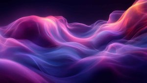 Abstract Waves Pink Purple 4K Wallpaper for Desktop and Mobile