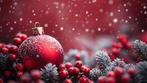 Christmas Ornaments 4K Desktop Background Free Holiday Season Wallpaper