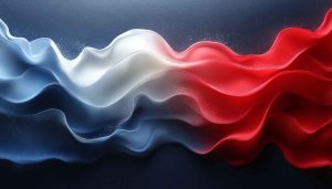 Red White Blue Waves Abstract Desktop Background Wallpaper 4K