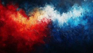 Abstract Red Blue Oil Painting Art Mobile Wallpaper Background
