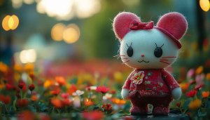 Cute Plush Mouse 4K Wallpaper Free Desktop Mobile Background