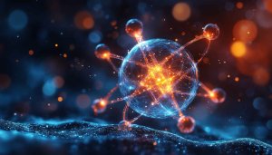 Abstract Molecule 4K Wallpaper - Science, Technology, Futuristic Background