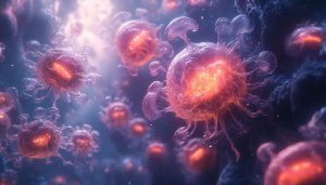Microscopic Virus 4K Wallpaper for Desktop Background and Mobile
