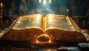 Golden Old Book Aesthetic Wallpaper 4K Desktop Background