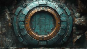 Stargate Portal 4K Desktop Wallpaper Sci-Fi Futuristic Doorway Background