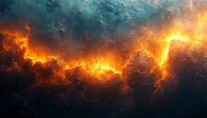 Fiery Galaxy Explosion 4K Desktop Background | Cool Mobile Wallpaper