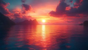 Beautiful Sunset Seascape 4K Desktop Backgrounds Free Mobile Wallpaper