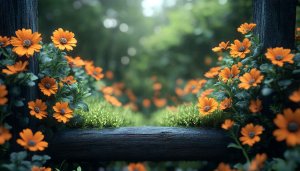 Orange Daisy Flower Garden Spring Nature 4K Desktop Wallpaper