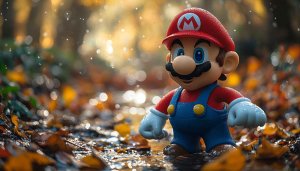 Super Mario Autumn Adventure 4K Desktop Background Free Mobile Wallpaper