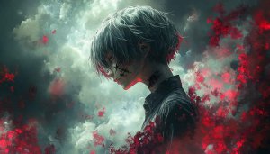 Tokyo Ghoul Ken Kaneki Art Free Mobile Background Wallpaper