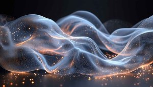 Abstract Waveforms Mobile Background, Glowing Dots 4K Desktop Wallpaper