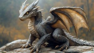 Silver Dragon 4K Wallpaper Fantasy Creature Desktop Background