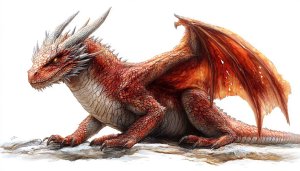 Red Dragon Art Wallpaper Fantasy Creature Desktop Background 4K