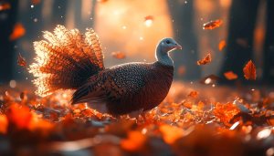 Autumn Turkey Wallpaper, Fall Leaves Mobile Background, Thanksgiving Desktop