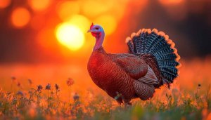 Wild Turkey Sunset Wallpaper 4K, Free Thanksgiving Desktop Background