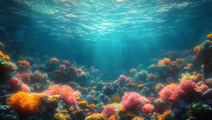 Vibrant Coral Reef Underwater 4K Wallpaper for Desktop Background