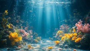 Vibrant Coral Reef 4K Wallpaper - Ocean Life Desktop Background
