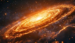 Golden Galaxy Space 4K Desktop Backgrounds Universe Mobile Wallpaper