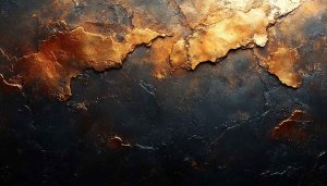 Abstract Gold and Black Stone Texture 4K Mobile Wallpaper