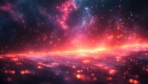 Red Galaxy Nebula 4K Mobile Wallpaper Background for Free