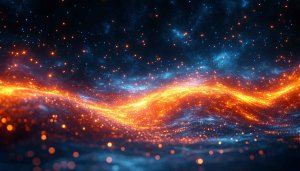 Fiery Galaxy Space Scenery 4K Desktop Background Mobile Wallpaper
