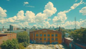 Urban Landscape Cityscape 4K Desktop Wallpaper, Beautiful Sky Background