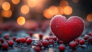Red Heart Bokeh Valentine's Day 4K Mobile Wallpaper Free