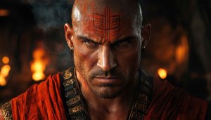 Warrior Angry Expression 4K Mobile Wallpaper Free Download No Sign Up