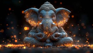 Lord Ganesha Diwali Festival 4K Desktop Mobile Wallpaper Free