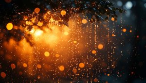 Golden Rain Mobile Background Sparkly Light 4K Desktop Wallpaper