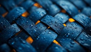 Abstract Blue Woven Texture Wallpaper: Free 4K Desktop Background