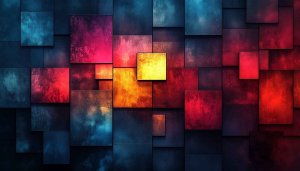 Abstract Grunge Squares Mobile Wallpaper, Geometric Art Backgrounds