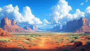 Monument Valley Landscape Wallpaper 4K UHD Desktop Mobile Backgrounds