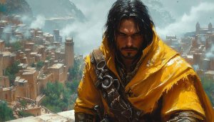 Fantasy Character Wallpaper Desktop Background, Medieval Assassin Art HD