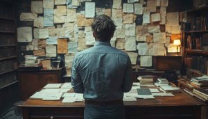Writer's Room Wallpaper: Creative Desk Background, Literary Mobile Wallpaper