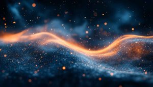 Abstract Glowing Particles 4K Desktop Background, Mobile Phone Wallpaper