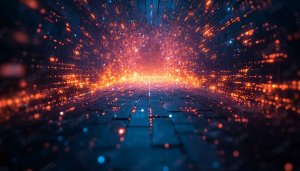 Futuristic Tech Tunnel 4K Desktop Backgrounds, Mobile Wallpaper Free