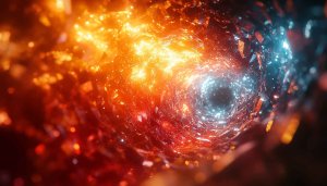 Fiery Abstract Digital Art 4K Desktop Background Wallpaper
