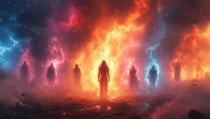 Astral Plane Travelers 4K Desktop Wallpaper Free Mystical Art Background