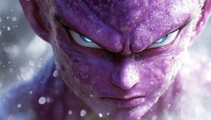 Dragon Ball Z Purple Piccolo Intense Gaze 4K Desktop Wallpaper
