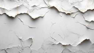 Minimalist White Cracked Wall Texture 4K Desktop Wallpaper