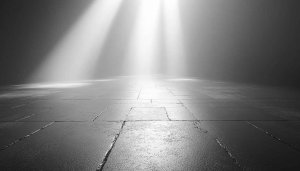 Monochrome Floor With Light Ray Mobile And Desktop Wallpaper 4K