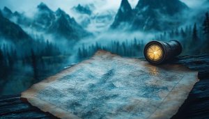 Antique Map Compass Mobile Wallpaper - Adventure Desktop Background 4K