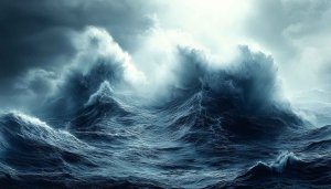 Stormy Ocean Wave Mobile Background, Free Sea Wallpaper 4K