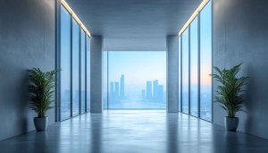 Modern Architecture Office View 4K Desktop Background Mobile Wallpaper
