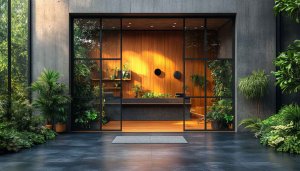 Modern Interior Design 4K Desktop Background Home Office Wallpaper
